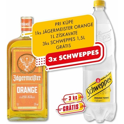 Jägermeister Orange 33% 1 l (čistá fľaša)