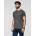 Ombre cotton Basic T-shirt graphite