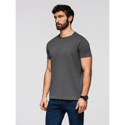 Ombre cotton Basic T-shirt graphite