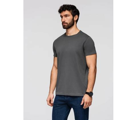 Ombre cotton Basic T-shirt graphite