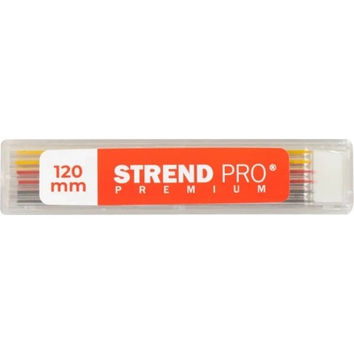 Tuha Strend Pro Premium, náhradná, pre tesársku ceruzku, značkovacia, 6 ks, mix farieb, 120 mm