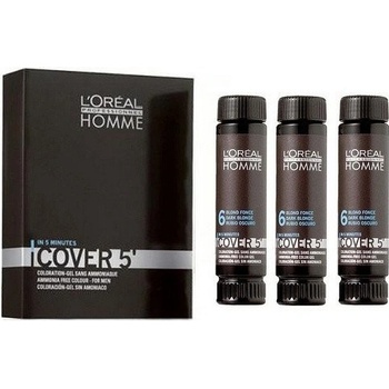 L'Oréal Homme Cover 5 Hair Color 5 Light Brown svetlo hnedá 3 x 50 ml
