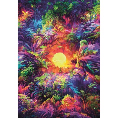 Clementoni - Puzzle ColorBoom: Psychedelic Jungle Sunrise - 500 piese
