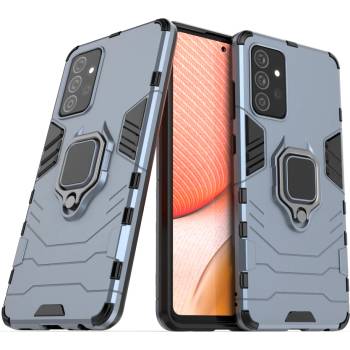 HQWear Калъф за телефон Ring Armor Case Kickstand Tough Rugged за Samsung Galaxy A72 4G, син (KXG0014346)