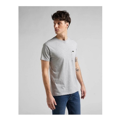 Lee tričko Lee ULTIMATE POCKET TEE GREY MELE