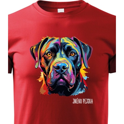 Dětské tričko Cane Corso Červená Canvas tričko 2439