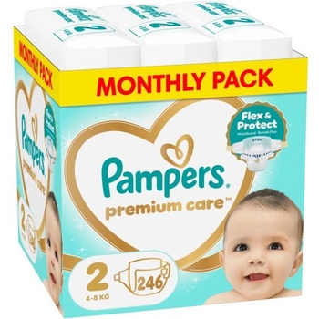 Image 1 of Pampers Памперси Pampers Premium Care 2 (4-8кг. ) - 246 броя