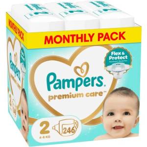 Pampers Памперси Pampers Premium Care 2 (4-8кг. ) - 246 броя