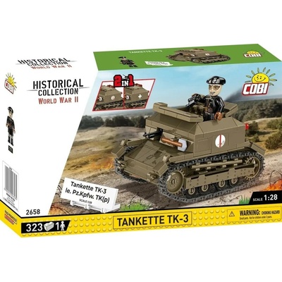 COBI 2658 World War II 1:28 Poľský ľahký tank Tankette TK-3