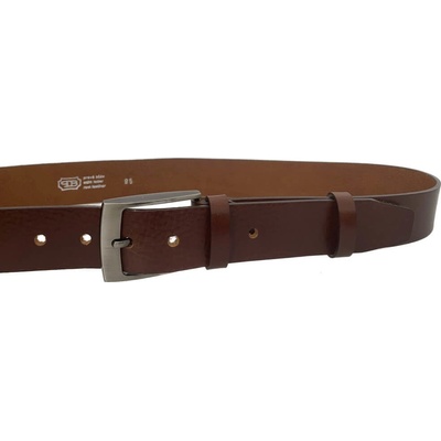 Penny Belts pánský kožený opasek EXKLUZIV 34-V1-48 hnědý