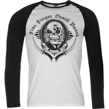 Tričko Official Five Finger Death Punch Raglan T Shirt Mens Los Angeles