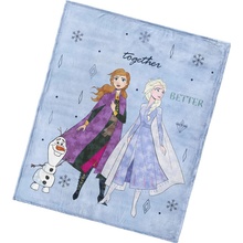 Carbotex Detská deka Ľadové Kráľovstvo Anna Elsa a Olaf