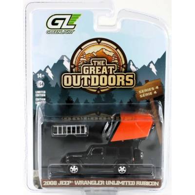 GreenLight Jeep Wrangler Unlimited Rubicont se střešním stanem 2008 1:64