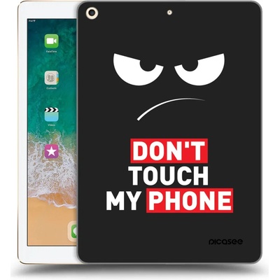 Picasee silikónový čierny obal Apple iPad 9.7 2017 5. generace Angry Eyes Transparent
