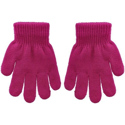 Be Snazzy Dětské pletené prstové rukavice Fuchsia – Zboží Dáma