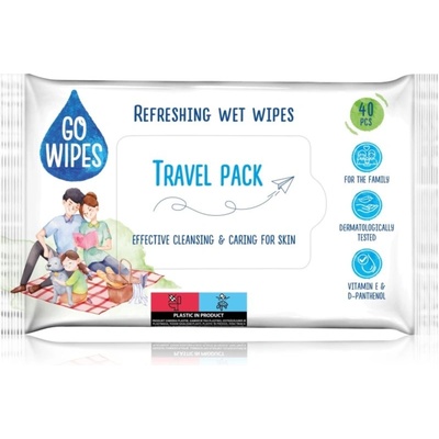 GoWipes Universální osvěžující vlhčené ubrousky 40 ks – Zboží Dáma