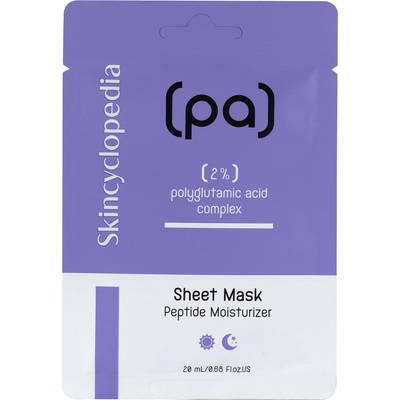 Skincyclopedia SКINCYCLOPEDIA Sheet Mask Polyglutamic Acid Маска за лице дамски 20ml