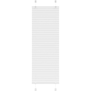 vidaXL Плисирана щора Бяла 40x100 cm Ширина на плата 39, 4 cm (4015471)