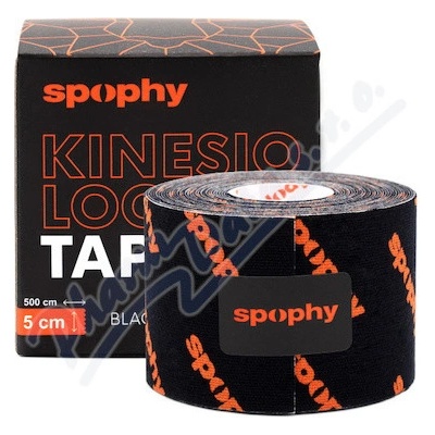 Spophy Kinesiology Tape Black tejpovacia páska čierna 5 cm x 5 m