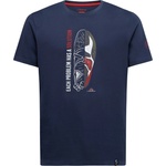 La Sportiva Мъжка тениска La Sportiva Solution T-shirt - Night Sky / Mountain Red (216-3675-0713)