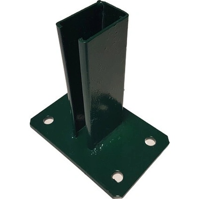 Pätka pre montáž stĺpiku na betónový podklad, pre stĺpik 60x40 mm, machová zelená