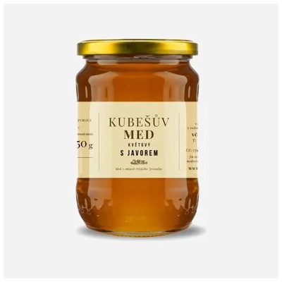Kubešův med Med květový - javorový 6 x 750 g