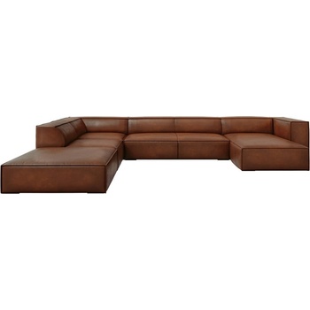 Windsor & Co Ъглов диван от кафява кожа (ляв ъгъл) Madame - Windsor & Co Sofas (WIN_UL_71_F1_MADAME5)