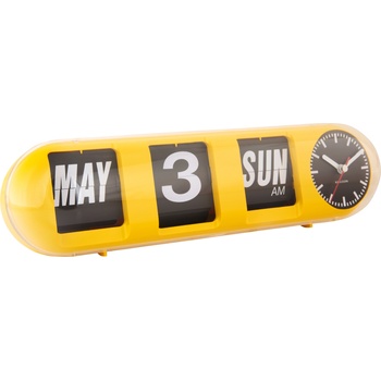 Karlsson Часовник Tube Flip, жълт (KA6032YE)