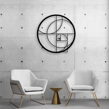 Decono Метална Декорация Златно Сечение