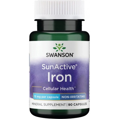 Swanson SunActive Iron 15 mg 90 kapsúl