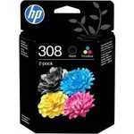 HP Compaq HP 308 black/color, original printer cartridges pack of 2 - 6L6S6UE#LS1