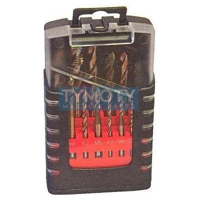 Súprava strojných závitníkov brúsených + vrtáky, 238925, D-3 /M3-M12 /104 003/