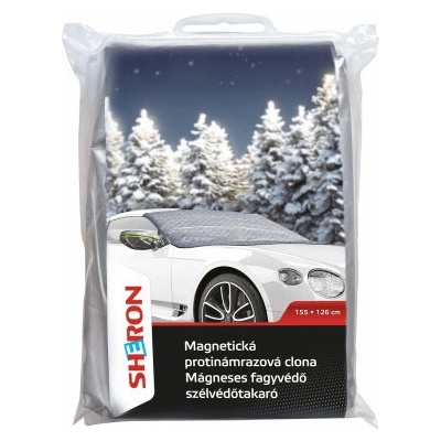 Magnetická clona na přední okno a zrcátka s reflexními pruhy SHERON 155 x 126 cm – Hledejceny.cz