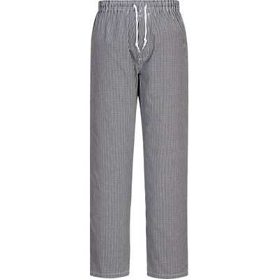 Portwest bromley chefs c079 / Панталон за готвач - черен каре l (c079ckrl)