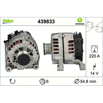 Alternátor VALEO 439833