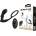 Pretty Love Warren Prostate Stimulator Anal Lock with Remote Control Black