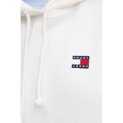 Tommy Hilfiger Памучен суичър Tommy Jeans в бежово с качулка с апликация DW0DW19414 (DW0DW19414)