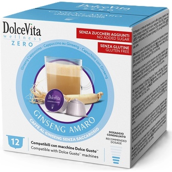 Dolce Vita Кафе Dolce Vita с женшен без тръстикова захар за Dolce Gusto 12 капсули