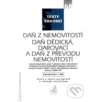 Daň z nemovitostí, daň dědická, darovací a daň z převodu nemovitostí