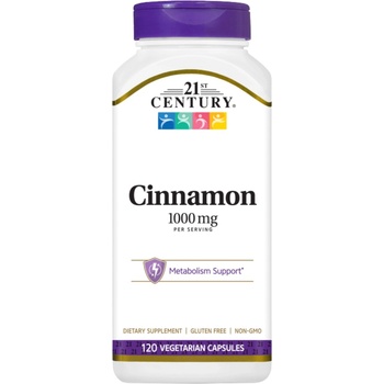 21st Century Cinnamon, 1000 mg, 120 капсули, 21st Century (9112)