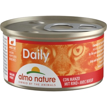 Almo Nature Daily Menu Kúsky s hovädzím 6 x 85 g