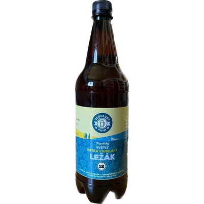 Topolský pivovar Topolský SVĚTLÝ EXTRA CHMELENÝ LEŽÁK 12° 1 l (pet)