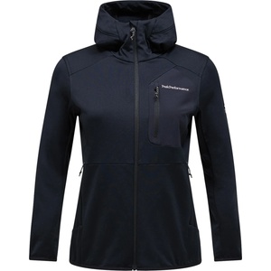 Peak Performance Дамско поларено яке Peak Performance Women's Utility Light Zip Hood Fleece jacket - Black - размер XL (105-6034-0115)