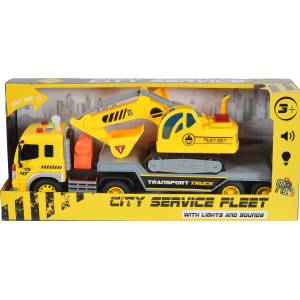 Moni Игрален комплект Moni Toys - Камион с багер, 1: 16 (110389) - ozone