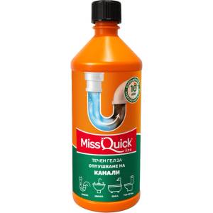 Miss Quickline Течен гел за отпушване на канали 1л (7Ш33883)