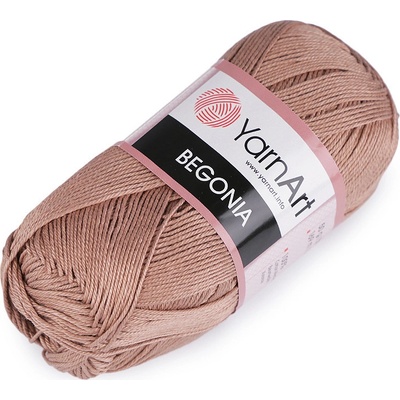 Stoklasa Bavlněná pletací příze Begonia 50 g Balení: 1 ks, Varianta: 10 (15) hnědá srnčí 10 (15) hnědá srnčí
