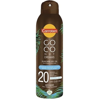 Carroten Слънцезащитно масло в спрей с охлаждащ ефект, Carroten Coconut Dreams Suncare Dry Oil with Instant Cooling Effect SPF20 150ml