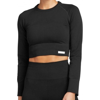 Björn Borg Дамска блуза с дълъг ръкав Björn Borg Stockholm Seamless Crop Top W - Черен