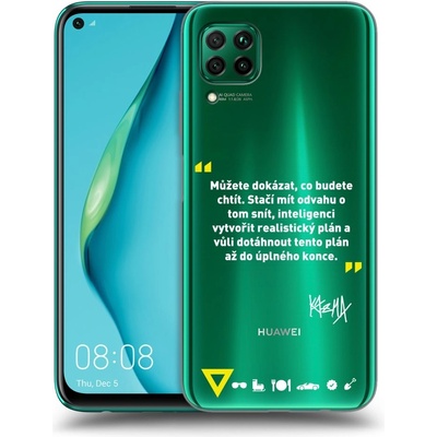 Púzdro Picasee silikónové Huawei P40 Lite - Kazma - MŮŽETE DOKÁZAT, CO BUDETE CHTÍT čiré