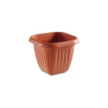 Image 1 of Stefanplast - Квадратна саксия Venezia 40см - теракот (80013)